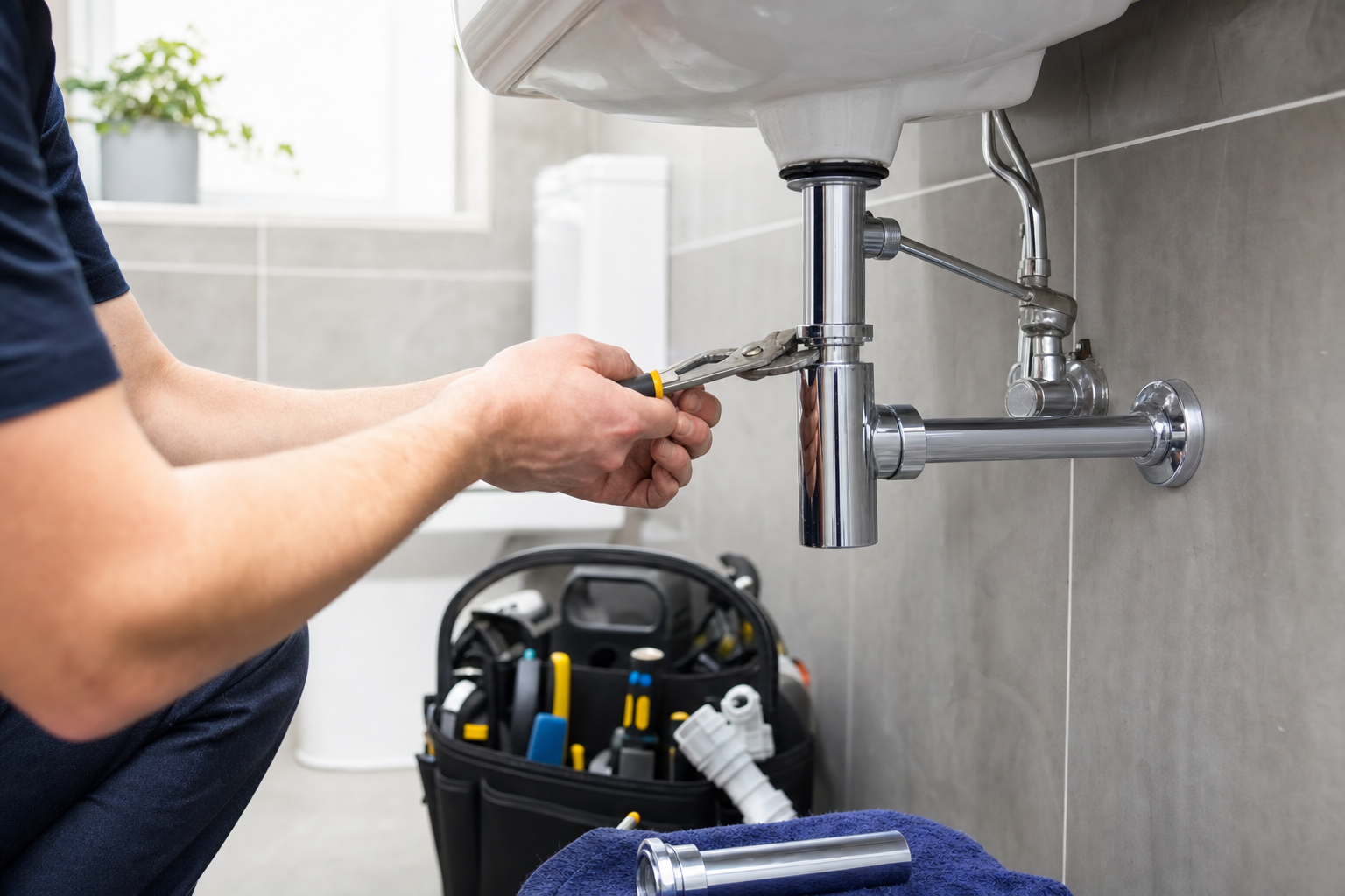 Bathroom Plumbing Longfield service image