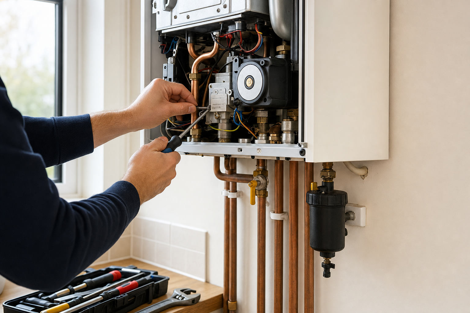 Central Heating Longfield service image