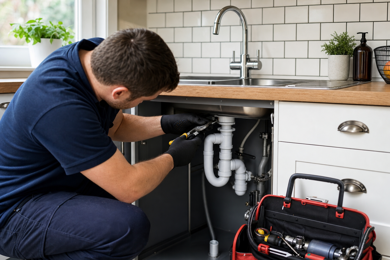 Kitchen Plumbing Longfield service image